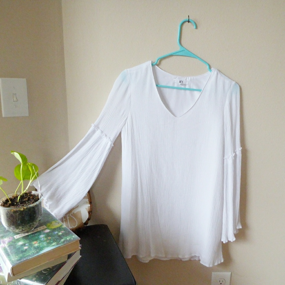 XS JACK by BB Dakota white boho flowy long sleeve